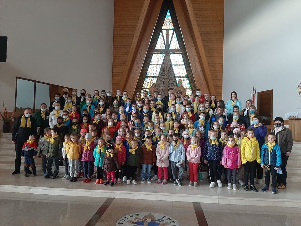 Wizyta przedszkolaków do OSP w Łapszach Wyżnych 2021