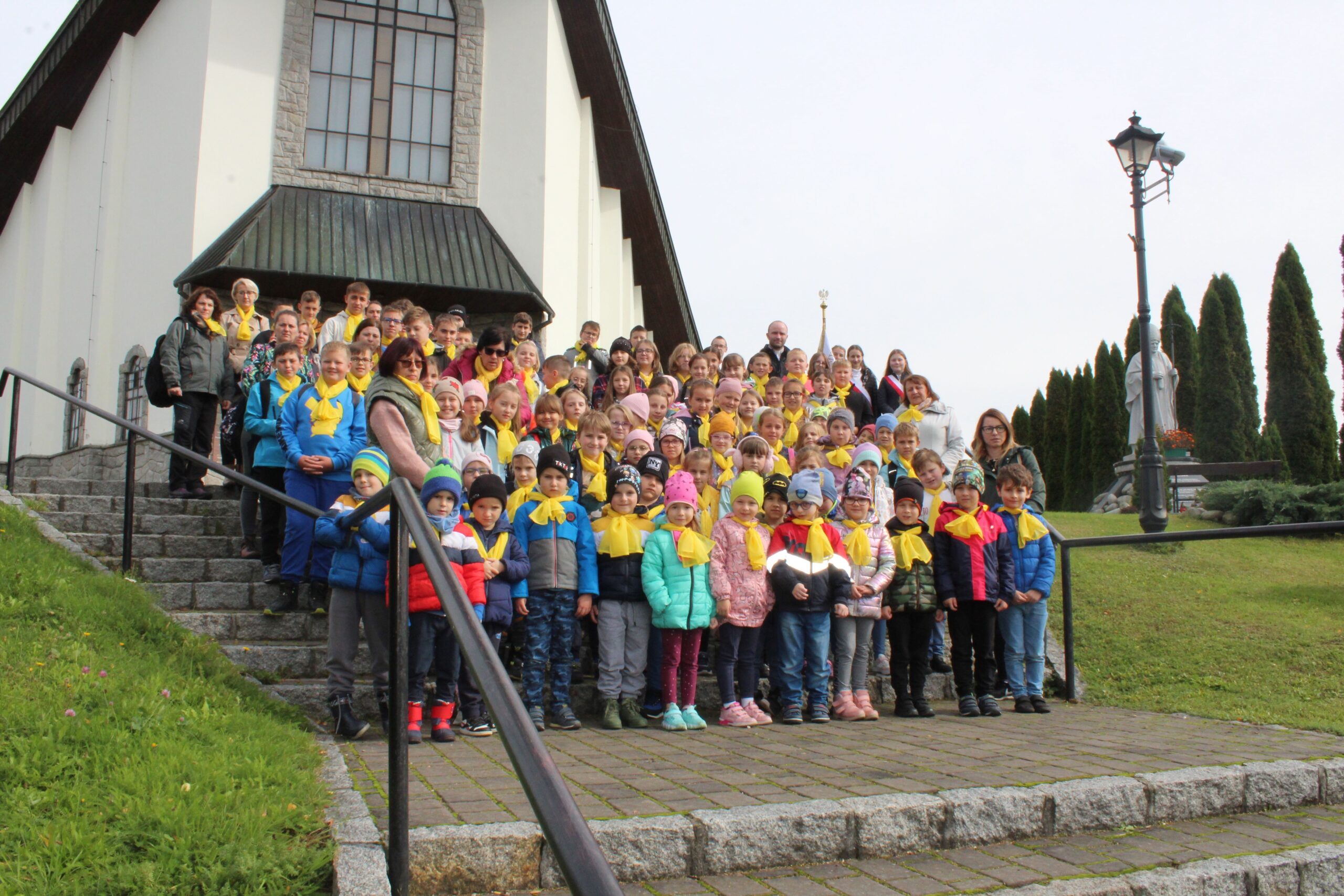 Wizyta przedszkolaków do OSP w Łapszach Wyżnych