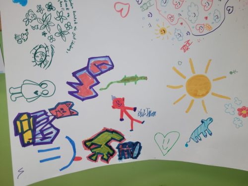 Mural-wykonani-przez-uczniow-z-okazji-Tygodnia-Przeciwdzialania-Przemocy-Rowiesnieczej-1